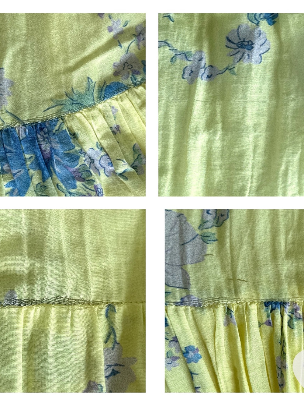 LoveShackFancy Burrows Maxi Dress Sunshower Garden Yellow Floral Size 2 - Picture 11 of 16
